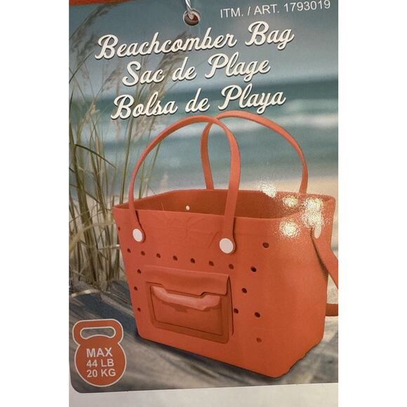 Beachcomber Bag Coral Pink NWT 13.6” X 9.6” X 19.1” - Picture 3 of 7